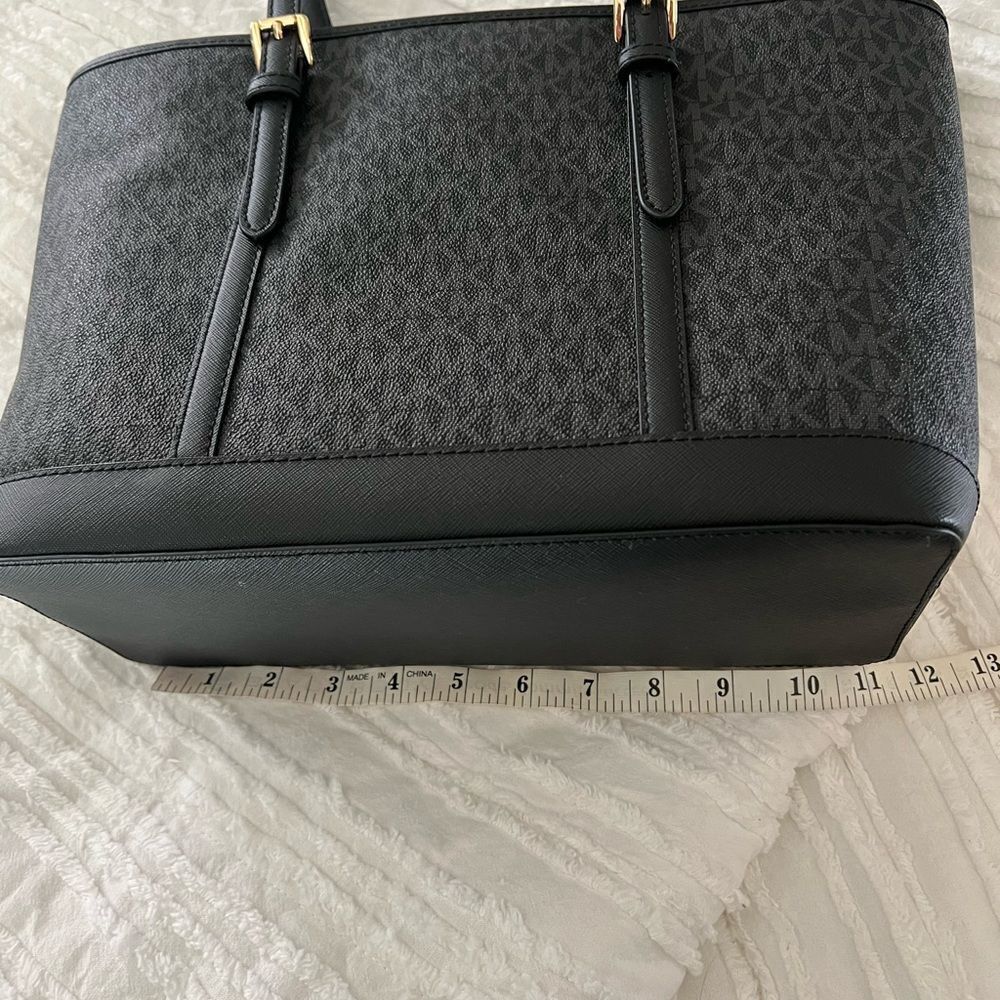 New with tags Michael Kors Jet Sest Travel Medium Double Pocket Tote black - Picture 8 of 9